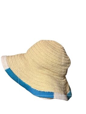 Vince Camuto Floppy Straw & Embroidered Sun Hat